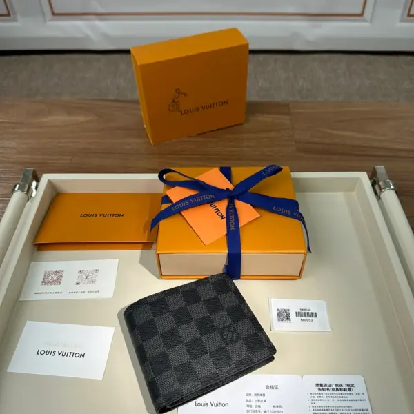 Amerigo Damier Graphite 男士多功能真皮錢包