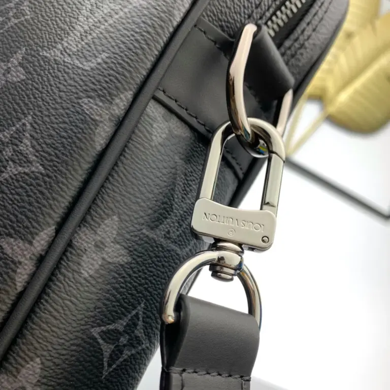 Louis Vuitton Porte-Documents Voyage PM 黑灰Monogram Eclipse公事包