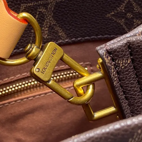 Louis Vuitton Shopper Tote MM 仿舊Monogram小牛皮手提包