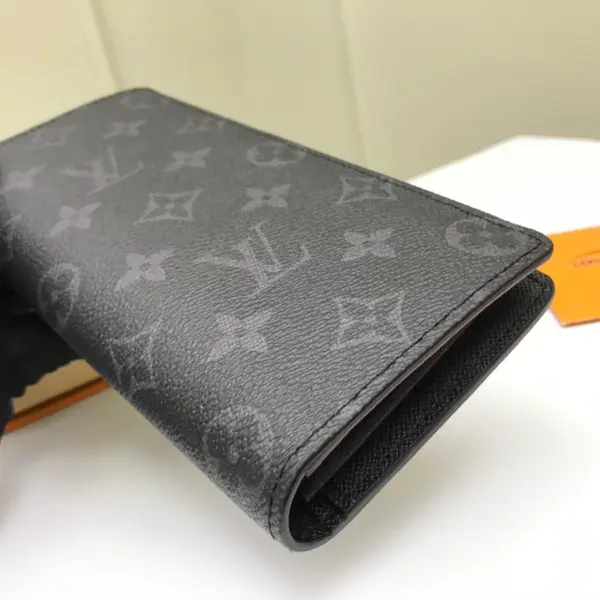 Louis Vuitton Brazza 男士Monogram Eclipse帆布錢包