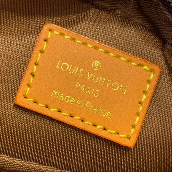 Louis Vuitton Danube復古小牛皮斜背包 | 褪色Monogram印花 可拆式金屬吊牌