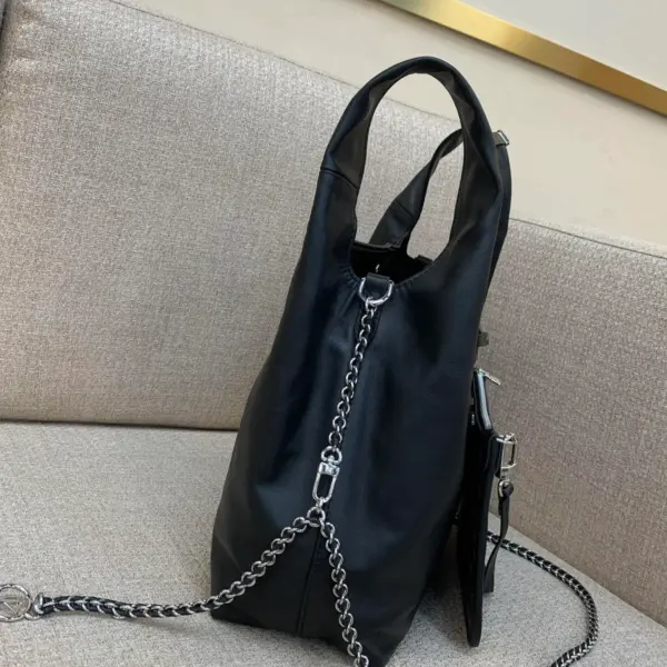 Louis Vuitton Altantis Vibe MM 黑色亮面納帕小牛皮包包