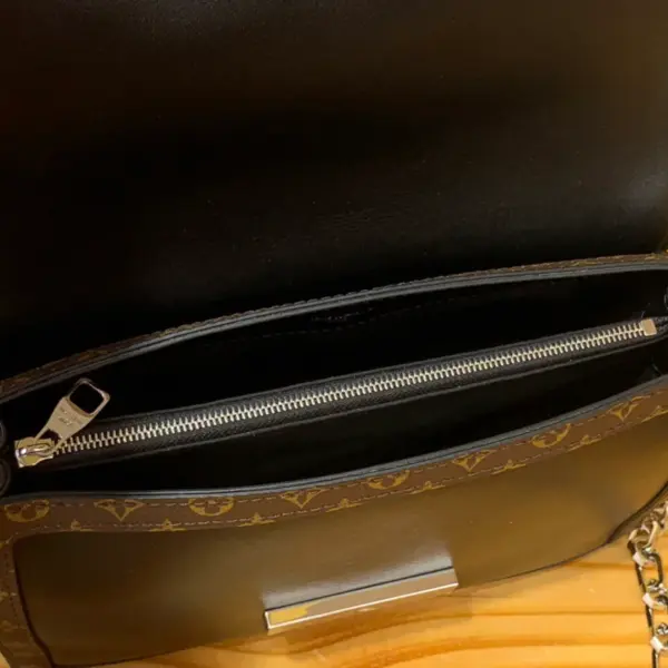 Louis Vuitton Dauphine Soft MM 黑色小羊皮包包
