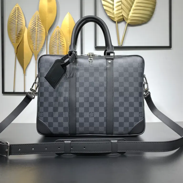 Louis Vuitton Porte-Documents Voyage PM 石墨格紋商務公事包