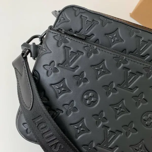 Louis Vuitton Trio 郵差包 | Monogram壓花小牛皮 可拆式多功能設計