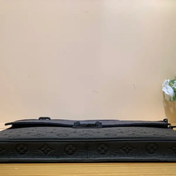 路易威登S Lock磁扣公事包 | 黑色Taurillon Monogram壓花牛皮