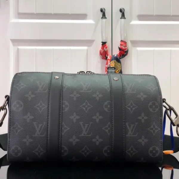 路易威登City Keepall Monogram Eclipse 斜挎旅行袋