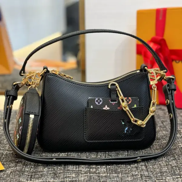 LV x TM Marellini Epi皮革粗鏈帶多功能手拿包