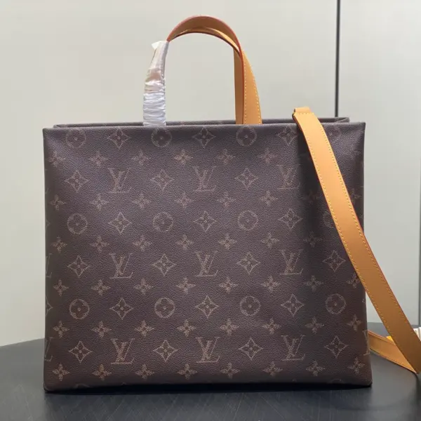 Louis Vuitton Shopper Tote MM 仿舊Monogram小牛皮手提包