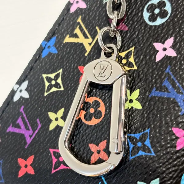 LV x 村上隆聯名款 Monogram彩虹鑰匙零錢包（複刻版）