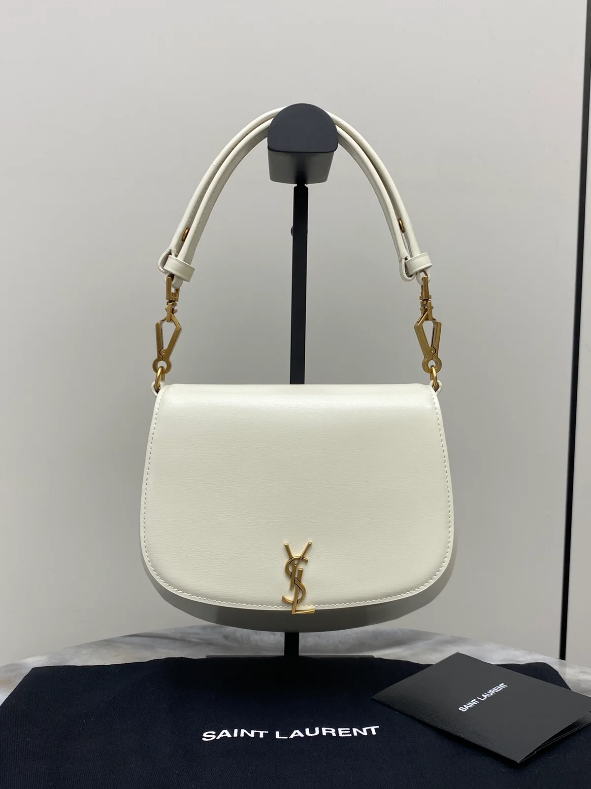 SAINT LAURENT BOX小牛皮CASSANDRE標誌頂部手柄手袋 2 SAINT LAURENT BOX小牛皮CASSANDRE標誌頂部手柄手袋