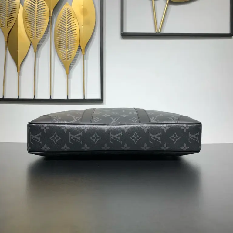 Louis Vuitton Porte-Documents Voyage PM 黑灰Monogram Eclipse公事包