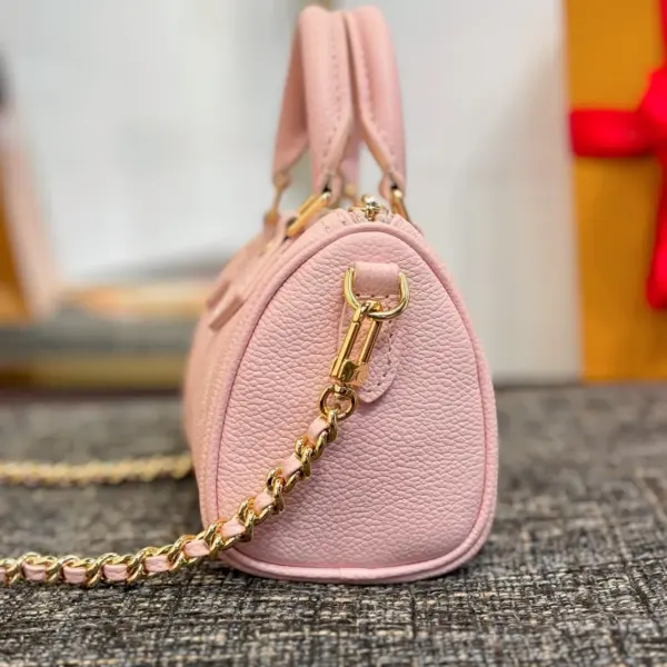 Louis Vuitton Nano Speedy 迷你包包 | Monogram Empreinte皮革 玫瑰金/白石英色 14 Louis Vuitton Nano Speedy 迷你包包 | Monogram Empreinte皮革 玫瑰金/白石英色