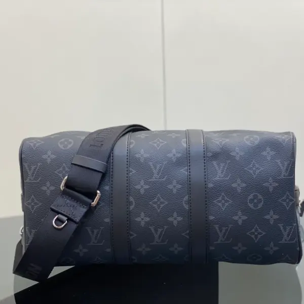 Louis Vuitton Keepall Bandoulière 35 旅行包包 - Monogram Eclipse 塗層帆布