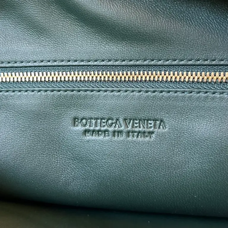 BottegaVenetaIntrecciato編織墨水綠小號肩背包