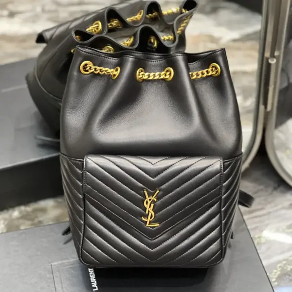 SAINT LAURENT MONOGRAM 小羊皮Y形絎縫背包 16 SAINT LAURENT MONOGRAM 小羊皮Y形絎縫背包