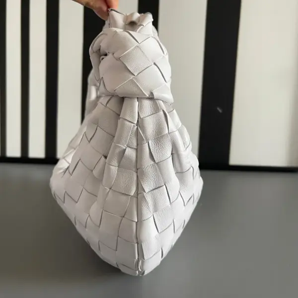 BottegaVeneta迷你Intrecciato編織皮革手提包