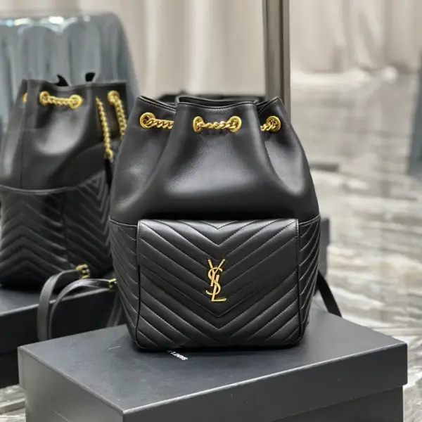 SAINT LAURENT MONOGRAM 小羊皮Y形絎縫背包 11 SAINT LAURENT MONOGRAM 小羊皮Y形絎縫背包