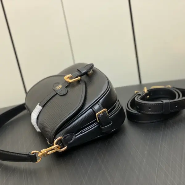 Louis Vuitton Saumur BB 黑色Epi皮革復刻馬鞍包