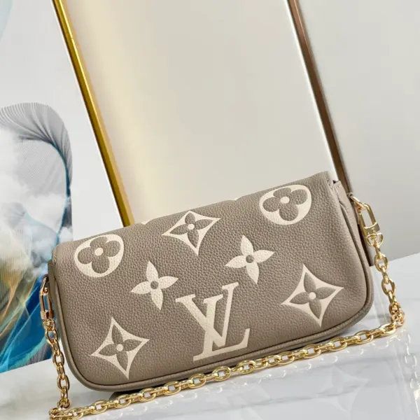 Louis Vuitton Wallet on Chain Ivy 雙色Monogram Empreinte鏈條錢包