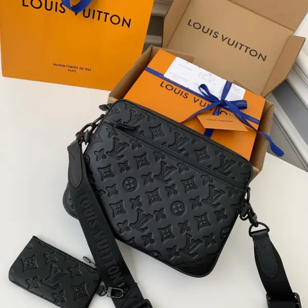 Louis Vuitton Trio 郵差包 | Monogram壓花小牛皮 可拆式多功能設計