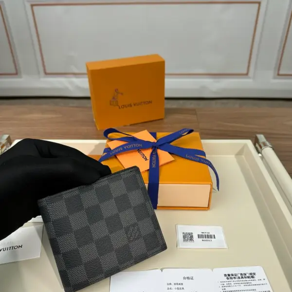 Amerigo Damier Graphite 男士多功能真皮錢包
