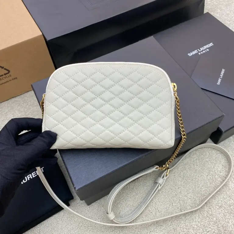 GABY小羊皮拉鏈小袋 | CASSANDRE印花方形綑縫設計