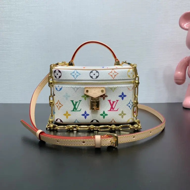 Louis Vuitton x 村上隆復刻版Vanity Chain Pouch 彩色Monogram鏈條隨身包