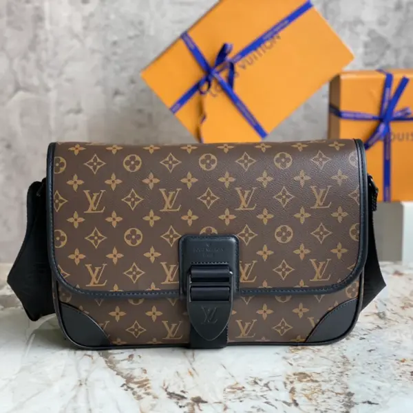 Louis Vuitton Archy MM 郵差包 | Monogram Macassar帆布 商務休閒兩用