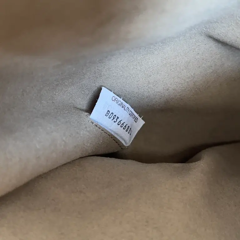 BottegaVeneta灰褐色Intrecciato編織小號皮革背包