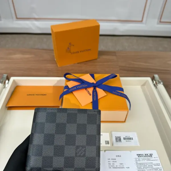 Amerigo Damier Graphite 男士多功能真皮錢包