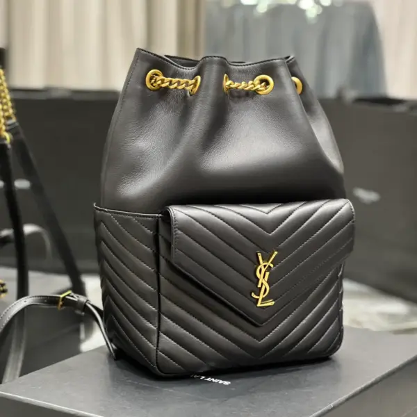 SAINT LAURENT MONOGRAM 小羊皮Y形絎縫背包 12 SAINT LAURENT MONOGRAM 小羊皮Y形絎縫背包