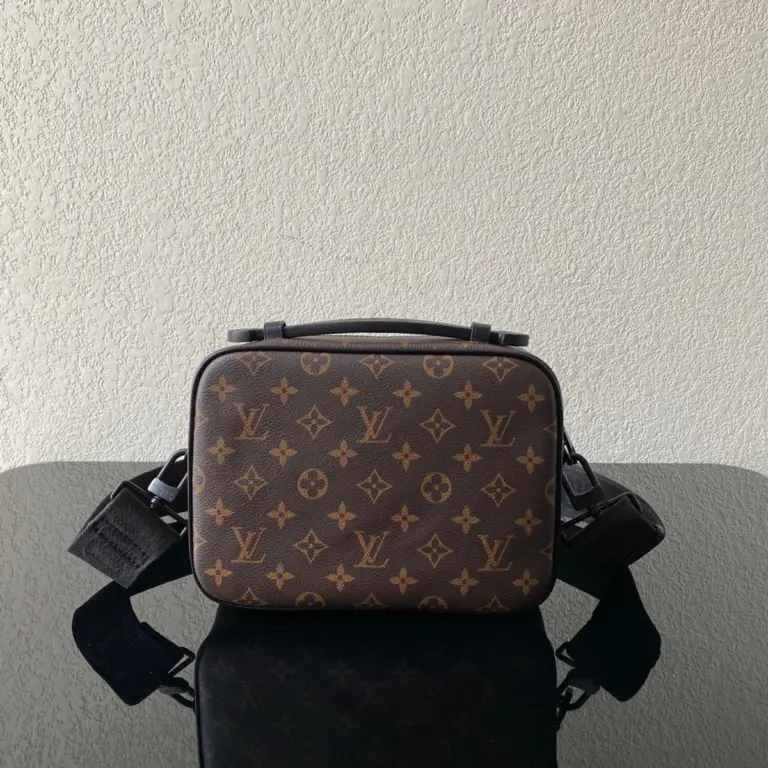 Louis Vuitton S Lock 郵差包 | Monogram Macassar塗層帆布 磁扣設計