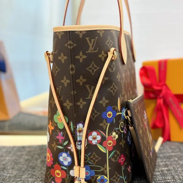 Louis Vuitton x 村上隆聯名復刻款Neverfull MM包包