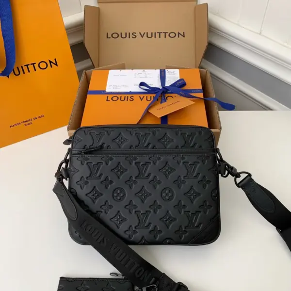 Louis Vuitton Trio 郵差包 | Monogram壓花小牛皮 可拆式多功能設計