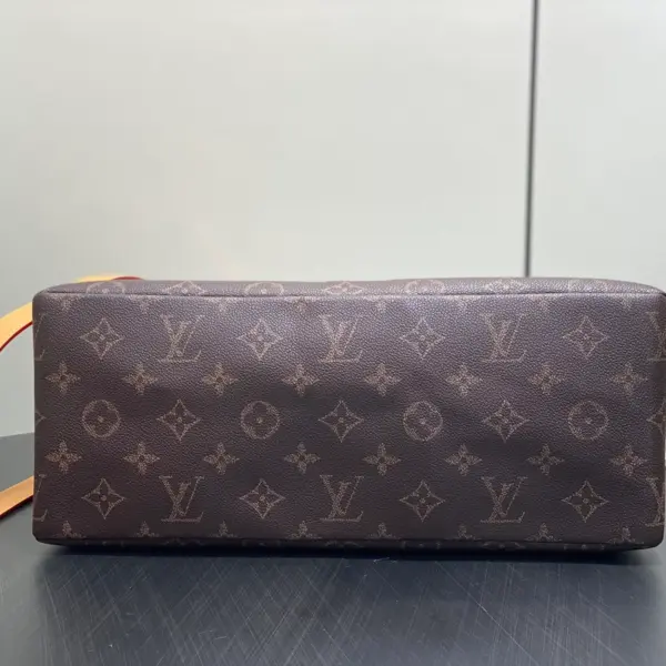 Louis Vuitton Shopper Tote MM 仿舊Monogram小牛皮手提包