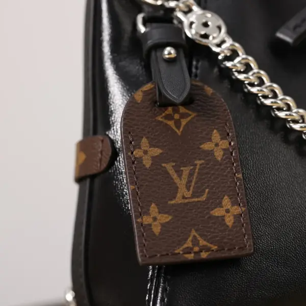 Louis Vuitton CarryAll Vibe BB 小羊皮銀鏈肩背包