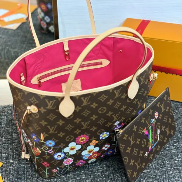 Louis Vuitton x 村上隆聯名復刻款Neverfull MM包包