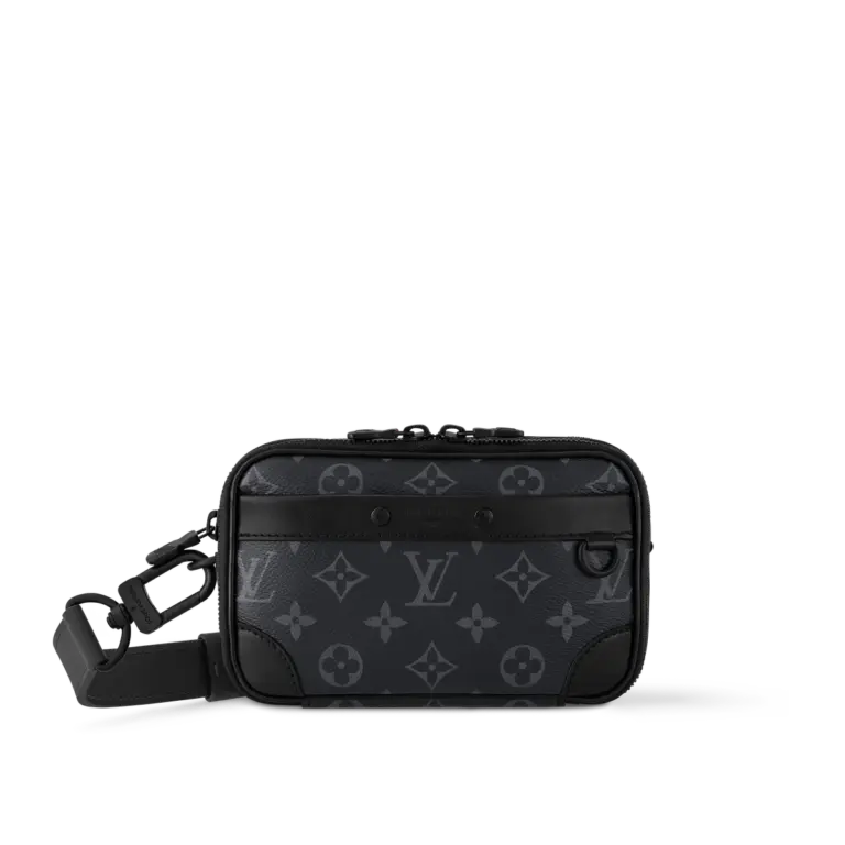 Louis Vuitton Alpha 可穿戴式錢包 - Monogram Eclipse 帆布款