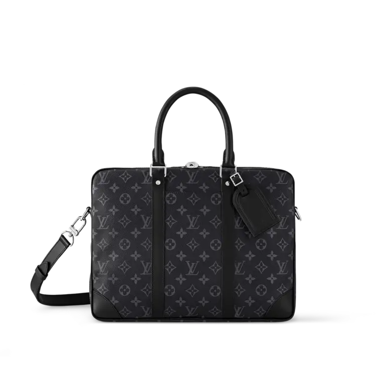 Louis Vuitton Porte-Documents Voyage PM 黑灰Monogram Eclipse公事包