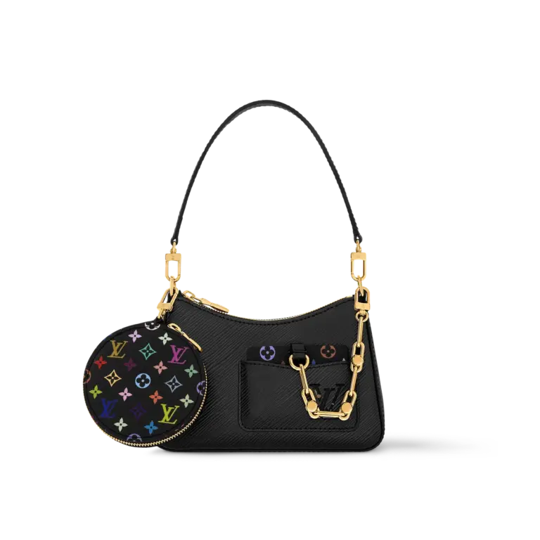 LV x TM Marellini Epi皮革粗鏈帶多功能手拿包