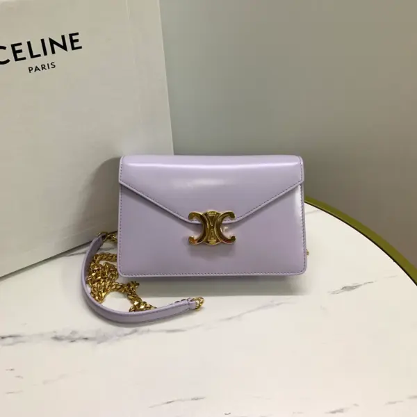 高仿CELINE-賽琳 經典牛皮迷你手袋 | 可拆卸鏈帶三用設計 | 大容量智能手機收納-10L033