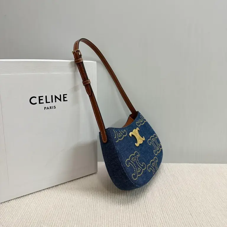 高仿CELINE-賽琳 牛皮革包邊羊皮襯裏時尚肩背包-115702