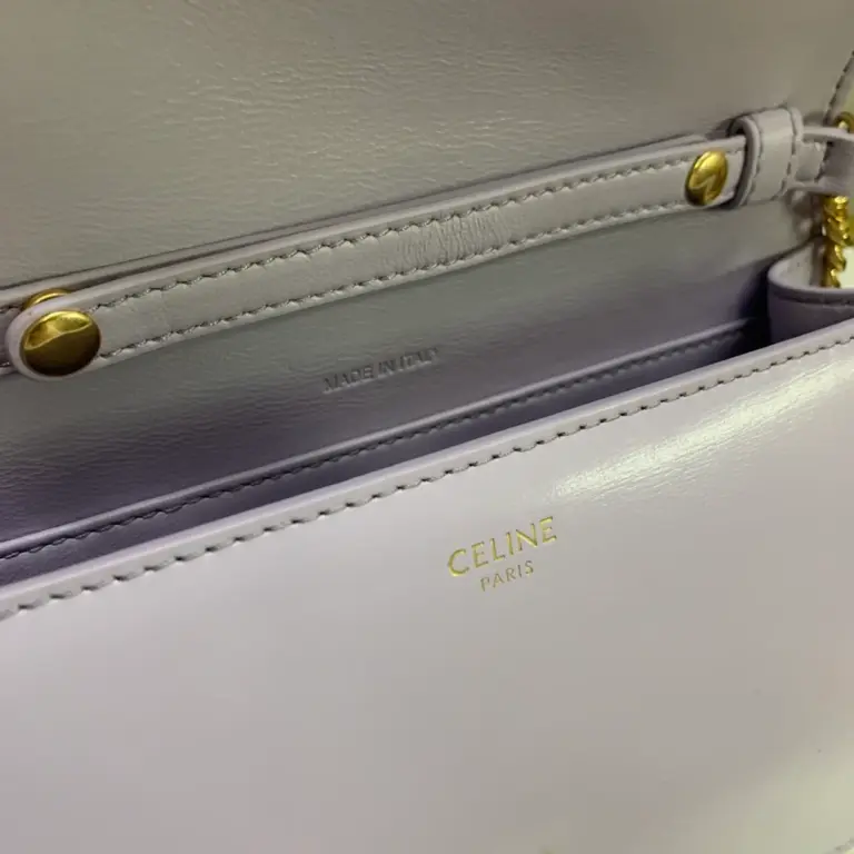 高仿CELINE-賽琳 經典牛皮迷你手袋 | 可拆卸鏈帶三用設計 | 大容量智能手機收納-10L033