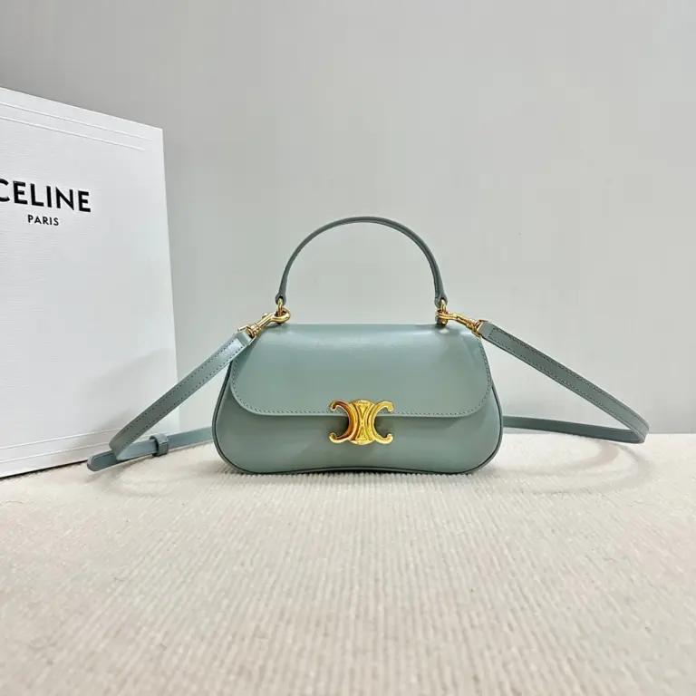高仿CELINE-賽琳 經典TRIOMPHE按扣女士手提斜挎包-119533