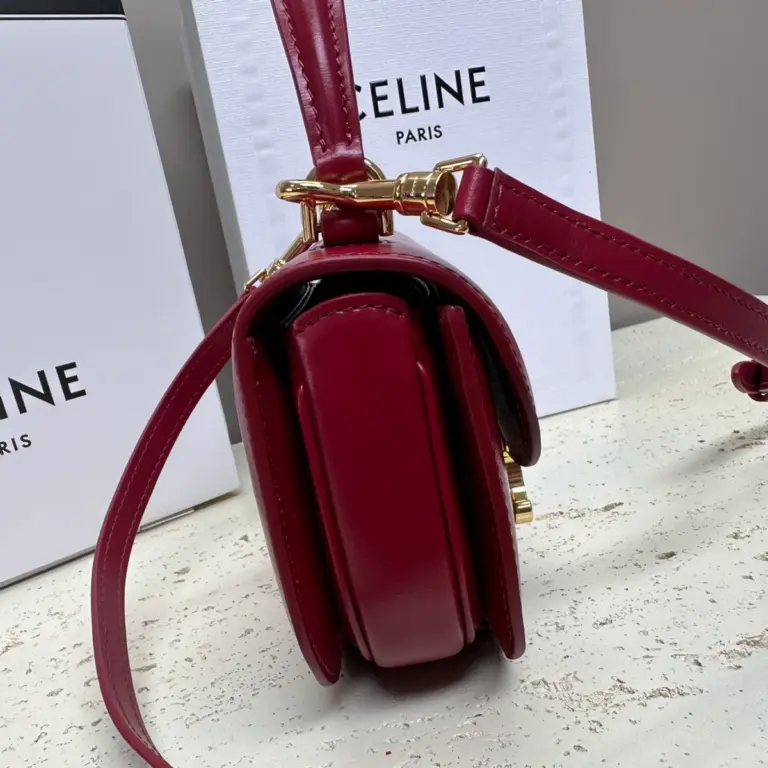 高仿CELINE-賽琳 迷你TRIOMPHE金屬扣手袋 - 時尚手提斜挎包-10L063 13 高仿CELINE-賽琳 迷你TRIOMPHE金屬扣手袋 - 時尚手提斜挎包-10L063