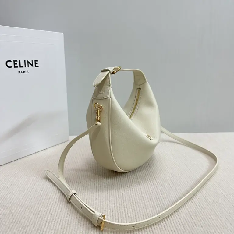 高仿CELINE-賽琳 金色牛皮革多功能手提斜挎包-120723