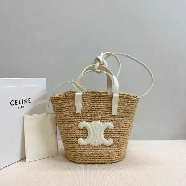 高仿CELINE-賽琳 手工編織牛皮革包邊手提肩背包-115802 11 高仿CELINE 高仿CELINE-賽琳 手工編織牛皮革包邊手提肩背包-115802 高仿CELINE
