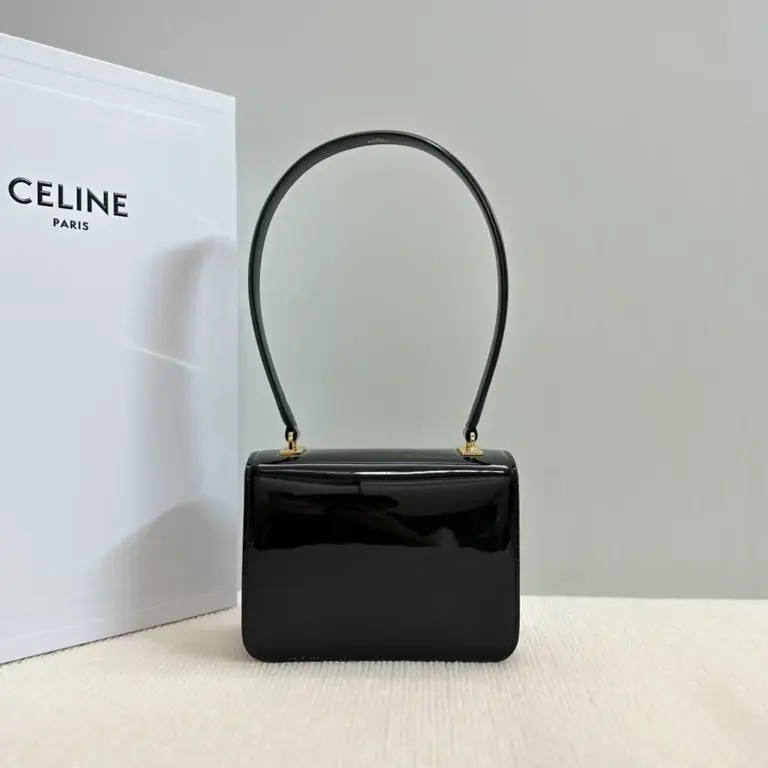 高仿CELINE-賽琳 經典TRIOMPHE鎖扣牛皮手提肩背包-118053