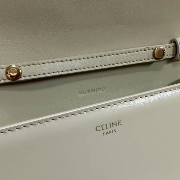 高仿CELINE-賽琳 Triomphe金色牛皮迷你手袋 - 多功能時尚肩背包-10L033